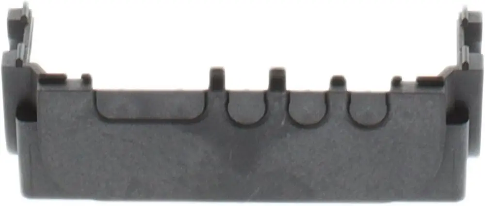 Kabeldurchführung aus Kunststoff, in Schwarz, mit mehreren Öffnungen zur kabellosen Verbindung, geeignet für Anwendungen in der Elektronik von Bosch.